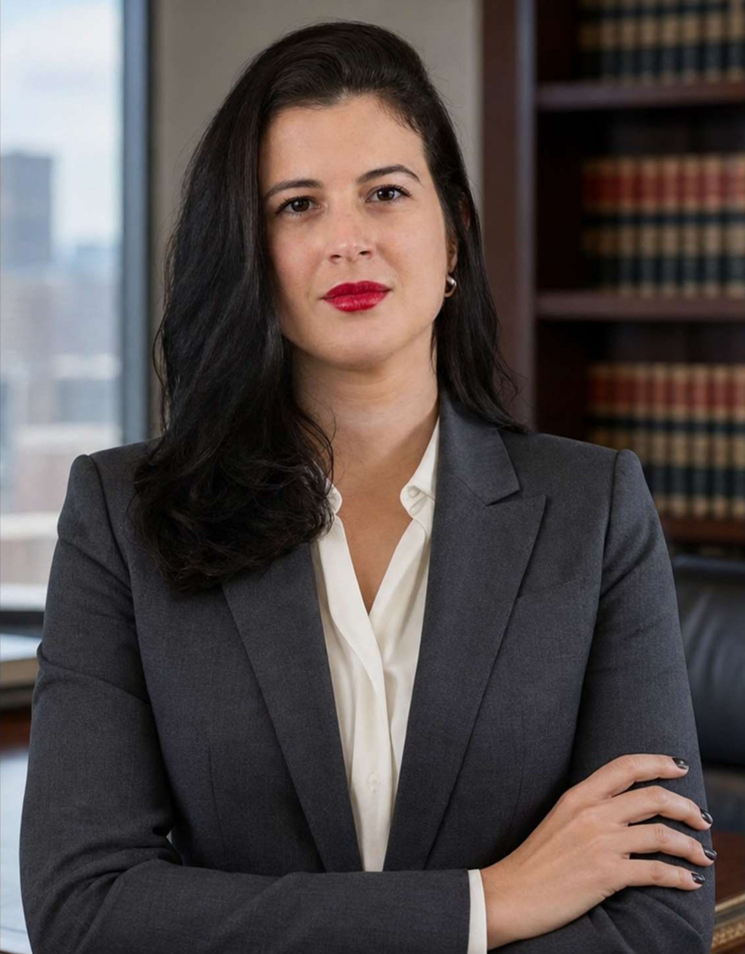 Keila Kremer, advogada, em seu escritório